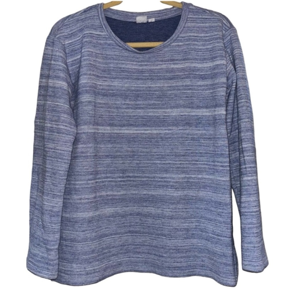 GAP Light Blue Heather Long Sleeve Cozy Sweater Sz XS